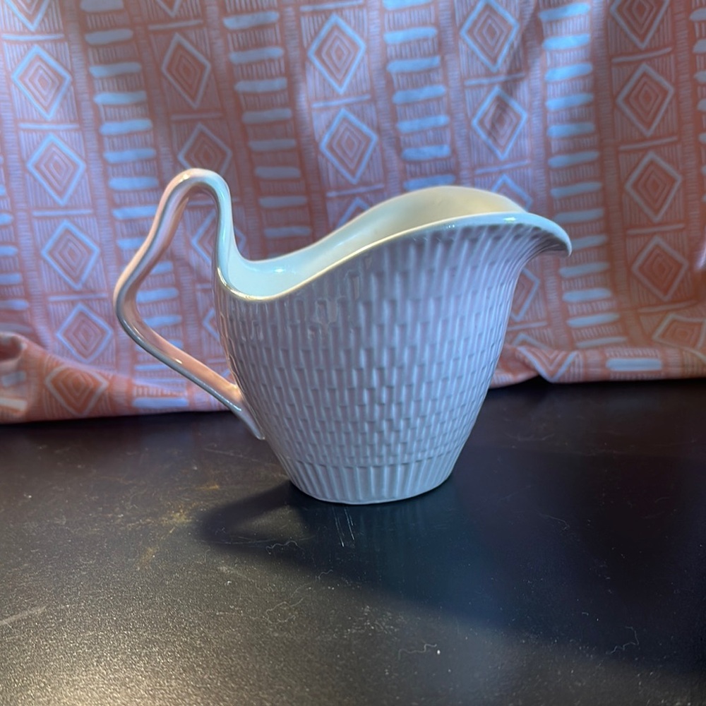 Elegant Woven Ceramic Pitcher